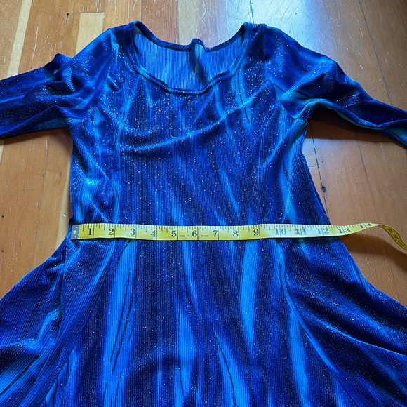 Figure Skating Dress Northern Lights Pattern Y2K - Picture 6 of 9